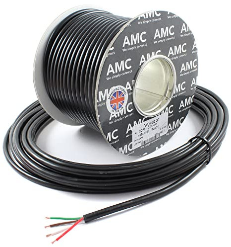 4 Core Cable 12v 24v Thin Wall Wire *14 AMP Rated* Trailer LED Lights (10M)