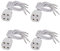 Aexit 4pcs F34-1 AC 500V 2A G10q Base Light Portalampada speciale per tubo ad anello ID: 479503