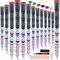 SAPLIZE Golf Grips 13 Piece with Complete Regripping Kit, Standard Size, Cord Rubber, Hybrid Golf Club Grips, White