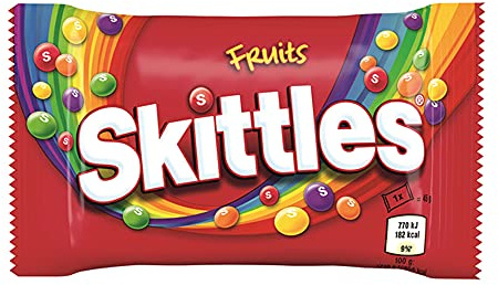 12 Packs of Original SKITTLES FRUITS (45G)