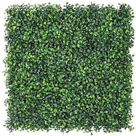 Sunnyglade Künstliche Buchsbaum-Pflanzpaneele, Sichtschutz, UV-geschützt, für Außen- und Innenbereich, Gartenzaun, Hinterhof, 50,8 x 50,8 cm, 12 Stück