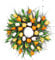 17 Zoll Lange Blattgirlande Home Door Hanging s Ring Wandbehang Ornament Hochzeitsdekoration Spring Party Decor-C, China
