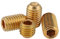 ANSIEDIO Cup Point Hex Socket Set Screws Brass Grub Screw Bolts - M6×6mm,10 pcs