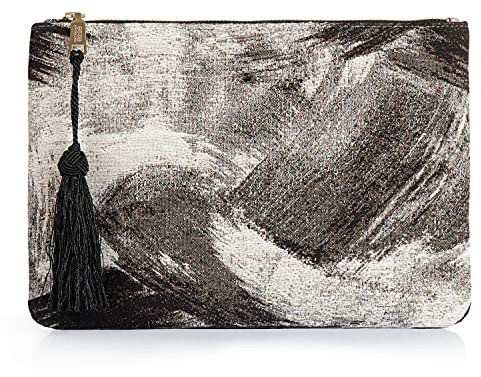 Otto Angelino Women's OTTO529 Designer Damen Clutch, Black