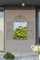 MirrorOutlet GM080 Grande fenêtre de Jardin Rustique en métal avec Ouverture de Miroir 102 cm x 61 cm, Argent Champagne.