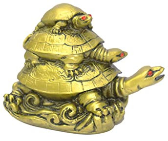 LAKSHMI'S EAGLE, Schildkröten-Statue, Schildkröten-Ornament, Drachenschildkröte, Prunkstück für Dekoration, Feng Shui, Heimdekoration, Handwerk, Sammlerfiguren, handgefertigte Statue, Schildkröten