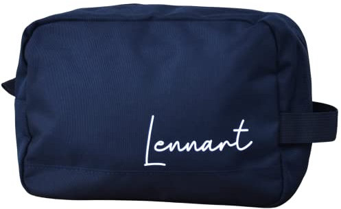 großer Kulturbeutel personalisiert für Männer | mit dem Namen | Kosmetiktasche für den Mann | Geschenk Papa, Opa, Bruder, Ehemann | Geschenk zum Vatertag | Vatertagsgeschenk