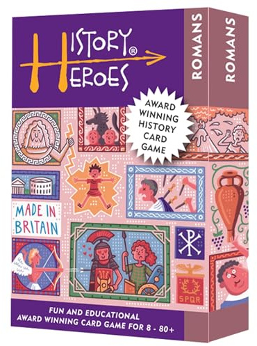 History Heroes: Romans - Ancient History Quiz Card Game for Kids, Adults, Game Night - Family Friendly Party Game About Ancient Rome - Fun & Educational Travel Game