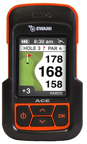 Izzo Golf Swami Ace Handheld Golf GPS Rangefinder - Orange