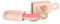 Suavinex, On the Go, Set Couverts Bébé avec Cuillère + Porte-Cuillère + Porte-Bavoir. Pour manger à l'extérieur. Lavable au lave-vaisselle. Pour Bébés +4 Mois, Fraise, Corail