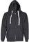 True Face Classic Men’s Hoodie | Comfortable Zip-Up Hooded Top | Long Sleeve Jacket with Ribbed Cuff | Hoodies are Ideal Weekend Wear Charcoal - With White Cord L
