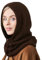 DRESHOW Wintermützen für Damen Balaclava Strickmütze Skull Cap mit Kordelzug Warmer Kapuzenschal Mütze