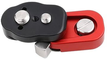 HangTon Quick Release Lock Mount Plate Bracket for ARRI RED Camera Monitor Wireless Focus Motor 3/8 1/4 Screw (Red)