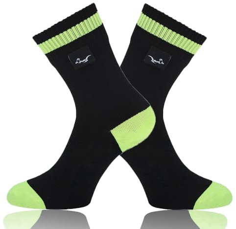 OTTERSHELL Wasserdichte, atmungsaktive Socken Geeignet für Outdoor-Aktivitäten wie Golf, Laufen, Radfahren, Bergwandern und Wandern. (DE/NL/SE/PL, Numerisch, 39, 42, Schwarz - Y)