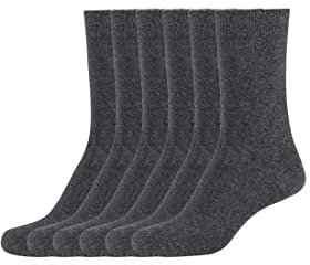 s.Oliver Damen Socken 6er Pack 35/38 anthracite melange