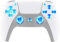 eXtremeRate DTF LED Kit für ps5 Controller BDM-030/040/050, Ersatz leucht D-Pad Thumbstick Share/Option/Home Knöpfe, 7 Farben 9 Modi LED Mod Tasten Set für ps5 V3 Controller-Clear