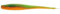 ZECK - Angelköder, Kunstköder, Gummifisch - BA Shaky Stick | 8cm - Fire Perch | 9 STK.