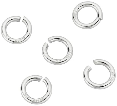 NKlaus Öse ösenring 3,5 aus 925 Silber für DIY Verbindungsringe, 5 Stück