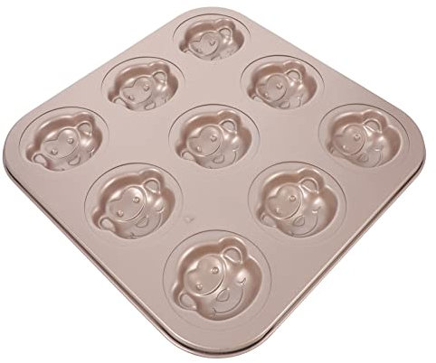 HEMOTON Cartoon Kuchenform Affenform aus Antihaft Backform für Kuchen Kekse und Desserts Leicht zu Entformen Reinigen Backwerkzeug für Kindergeburtstage