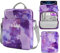 MoKo 12.9 Inch Tablet Sleeve Bag, Fits with 13 Inch New iPad Pro M4 & Air M2 2024, iPad Pro 12.9 M2&M1, Galaxy Tab S8+/S9+ 12.4, Handle Carrying Case with Shoulder Strap, Purple Starry Sky