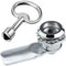 Litensh Electric and Gas Meter Lock with Triangle Socket Key and Cabinests Cam Lock Latch