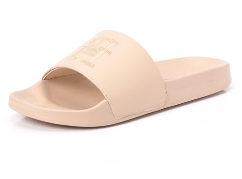 Tommy Hilfiger Donna Scarpe da Mare Th Embroidered Slide Ciabatte, Beige (Misty Blush), 38