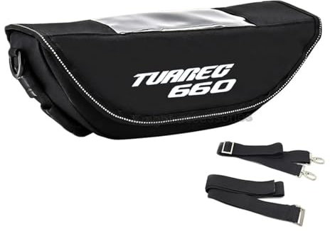 BOLNEY Leder schwarz WASSERDICHT LANGLEBIG EINFACHE Insta Für Aprilia Tuareg 660 Tuareg660 wasserdichte Tasche Für Motorradzubehör, Aufbewahrung, Lenkertasche, Reise-Werkzeugtasche