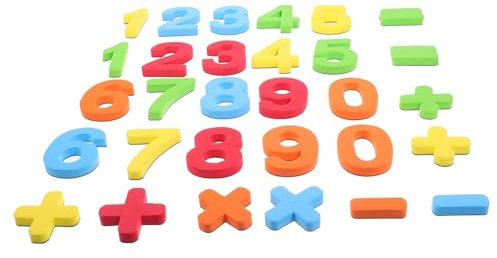 KONTONTY 1 Box Magnetic Fridge Number Refrigerator Cartoon Magnets Cartoon Fridge Creative Fridge Ornamental Fridge Magnets Child Soft Toy Simple