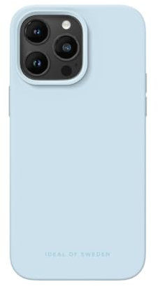 IDEAL OF SWEDEN Griffige Silikon-Handyhülle mit Einer glatten Haptik und leichtem Gefühl - Schützende stoßfeste Hülle in trendigen Farbdesigns, Kompatibel mit iPhone 14 Pro Max (Light Blue)