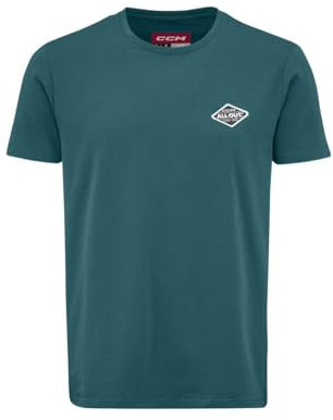 CCM TSS31A All Outside Kurzarm-T-Shirt Senior (DE/NL/SE/PL, Alphanumerisch, XXL, Regular, Regular, Galactic Teal)