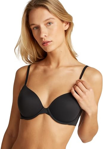 Calvin Klein Donna Reggiseno Scollato Lightly Lined Regolabile, Nero (Black), 1D