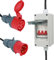 Adapter 32A Stecker auf 16A Kupplung,1 Meter Verlängerungskabel, Anschlusskabel mit Stecker,Starkstrom Verteiler, Benutzt für Elektrogeräte Anschließen Usw.