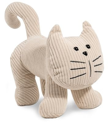 Dekorative Türstopper in Tier-Design, Niedliche Türhalter, Zuschlagbremse Türsack Plüschdeko schwerer Türstopper Stoff ca 1 kg Festerhalter Türhalter(Katze)