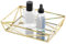 Navaris Vassoio a Specchio Rettangolare - Decorativo Porta Profumi e Portaoggetti - Adatto a Bagno Camera da Letto Ingresso - Espositore Profumi Centrotavola e Porta Candele