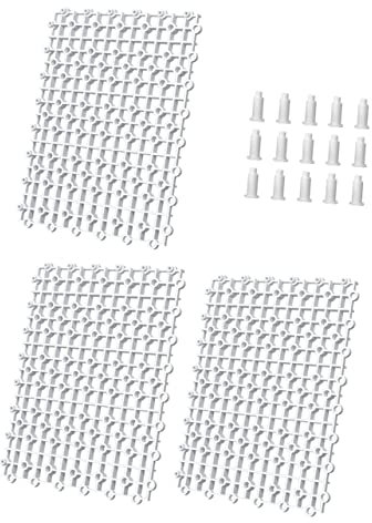Milisten 1ensemble Diviseur De Réservoir Aquarium Plastique Cloison Isolation De Fond pour Séparer Les Poissons De Panneaux Blancs avec Supports Inclus