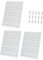 Milisten 1ensemble Diviseur De Réservoir Aquarium Plastique Cloison Isolation De Fond pour Séparer Les Poissons De Panneaux Blancs avec Supports Inclus