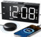 Roxicosly Loud Vibrating Alarm Clock for Heavy Sleepers,7.5 LED Display & Bold Font Dual Alarm Clocks with Bed Shaker,3 Vibration,5 Volumes 5 Dimmer,USB Charger,Weekday for Deaf,Hard of Hearing