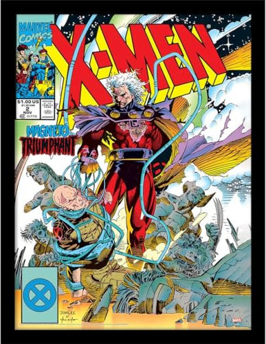 X-Men Triumph-Magneto-Poster, gerahmt, mehrfarbig, 40 x 30 cm