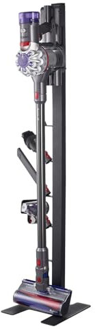 VEVOR Support d'aspirateur, pour Dyson V6 V7 V8 V10 V11 V15, porte-aspirateur stable avec 6 crochets pour aspirateurs verticaux sans fil Dyson DC30 DC31 DC34 DC35 DC58 DC59 DC62 D74 et accessoires