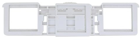 Bisagra para asiento de inodoro kit de accesorios con tornillos de anclaje y pernos plásticos para tapa wc cierre suave amortiguador repuesto bisagras plastico herrajes (tablero 207 mm)