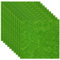 Lot de 10 fausses herbes artificielles pour travaux manuels, 15,2 x 15,2 cm, herbe artificielle miniature pour décoration de gazon