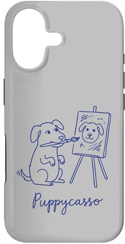 Hülle für iPhone 17 Puppycasso Picasso Welpe Hund