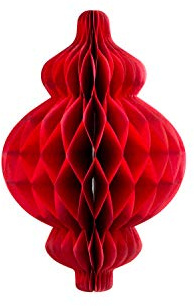 Creativery 1 Wabenball Figur Laterne 25cm (weinrot/Bordeaux 270) // Honeycomb Hängedeko Raumdeko Geburtstag Party Feier