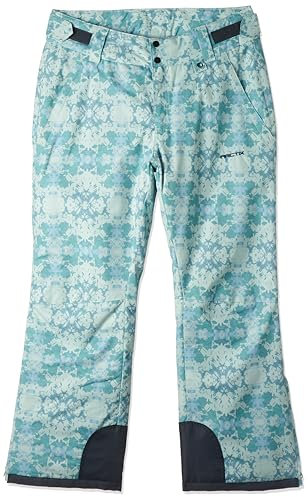 ARCTIX Damen Isolierte Schneehose, Summit Print Island Blue, Größe S