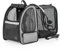 Petsfit Hunde-Rucksack, Katzen-Rucksack, erweiterbar mit großer Belüftung, Fleece-Matte, perfekt zum Wandern, Camping, hält Haustiere unter 10 kg