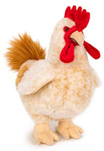 Unbekannt Stofftier Hahn 35 cm, Kuscheltier Plüschtier, Hähnchen Gockel Huhn Henne