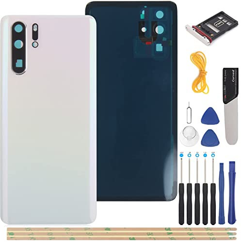 YHX-OU 6.47'' Copribatteria Adatto per Huawei P30 PRO Sostituzione della Cover Posteriore + Strumento di Installazione (Prism Bianco)