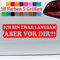 generisch Langsam Aufkleber Spruch Ich Bin vor dir Sticker lustig überholen Shocker31-Rot 46x11,5cm