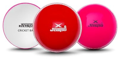 jaspo Palline da cricket in PVC T-20, multicolore