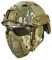 ZXJJD Gefechtshelm Armee Militär Taktischer Helm mit Stahlgitter Maske und Goggle-Satz, Schutzhelm für Airsoft Paintball für Outdoor-Sportarten A